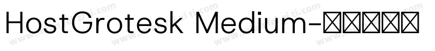 HostGrotesk Medium字体转换